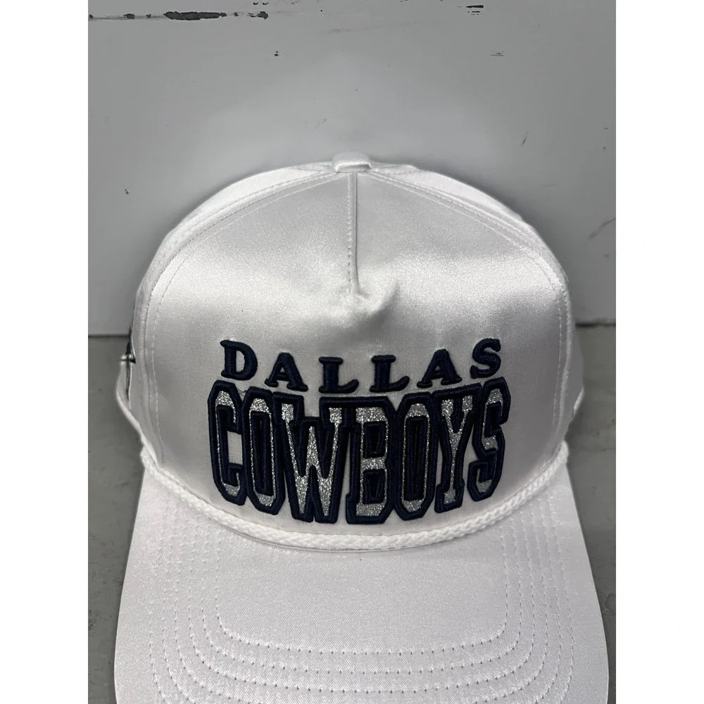 '47 Brand Dallas Cowboys Outspoken Hitch Hat Womens White Adjustable NFL Cap NWT